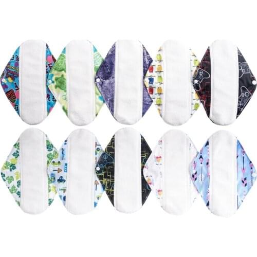 Sanitary Pads Washable Reusable Bamboo Fibre Soft Towel Sanitary Serviette For Maternity Women Panty Liner Napkin Cloth 2021NEW