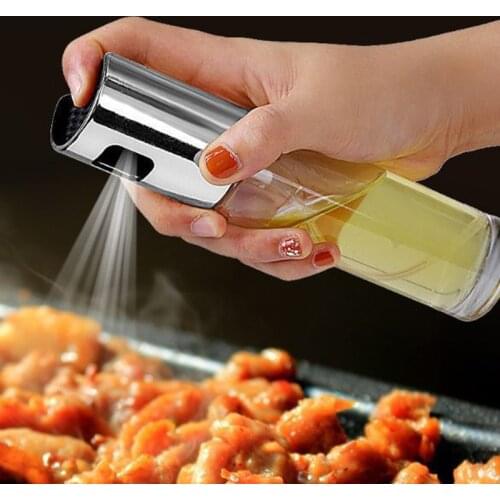 Kitchen Stainless Steel Olive Oil Sprayer Bottle Pump Oil Pot Leak-proof Grill BBQ Sprayer Oil Dispenser BBQ Cookware Tools 2021