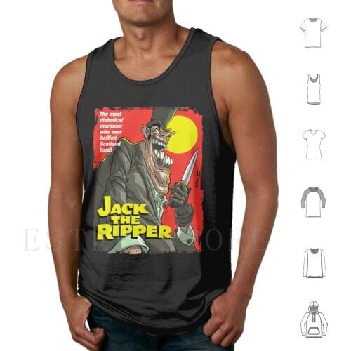 Jack The Ripper Tank Tops Vest Cotton Jack The Ripper Horror Murder Death Killer Movie Phil Postma Factory