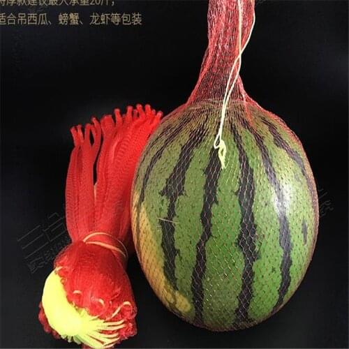 20 PCS Reusable Red Gardening net plastic mesh bags of fruit string bag Fruit growth mesh bag length 45 cm