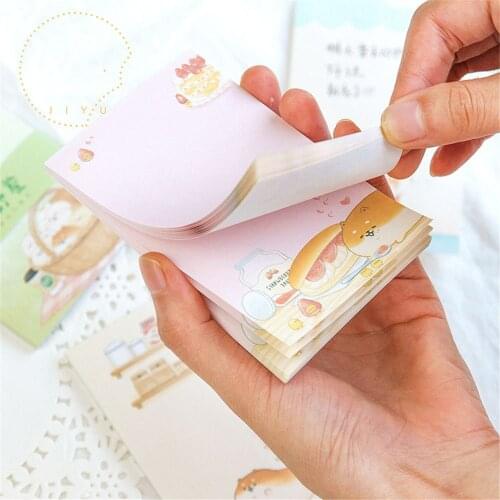 Cartoon Shiba Dog Tearable Memo Pads Sticky Notes To Do List Agenda School Office Supplies Kawaii Stationery material escolar