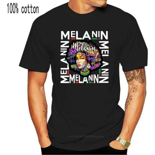 Printed Melanin Afro Love Men T Shirt 2019 Short Sleeve Cotton Boy Girl T Shirts Pop Top Tee