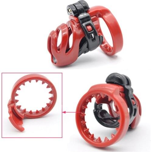 New Design Biosourced Resin Male Cock Lock 4 Rings Chastity Anti-off Device Cage CB6000 Bondage Restraints SM Sex Toys for Men