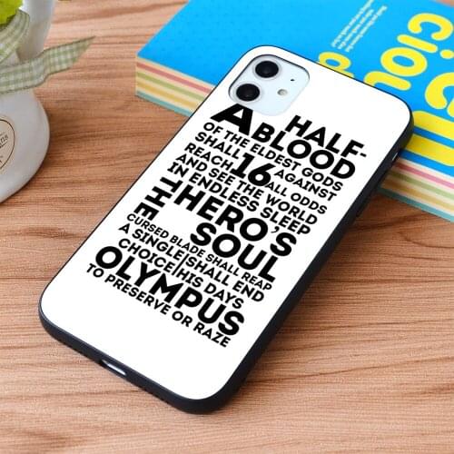 For iPhone Percy Jackson and the Olympians - The Great Prophecy Soft TPU border Apple iPhone Case