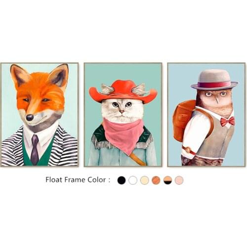 Newest Animal Canvas Print On Canvas For Kids Room Decoration Wall Art