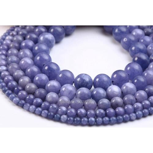 Bulk Wholesale Natural Stone Beads Lavender Loose Beads for Jewelry Making 4/6/8/10/12mm Necklace Bracelet DIY