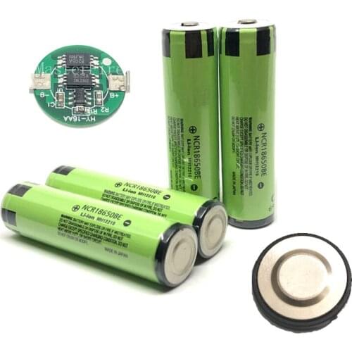 4pcs/lot Original Protected Panasonic 18650 NCR18650BE 3200mah 3.7V Li-ion Battery Rechargeable Batteries with PCB For e-cigs