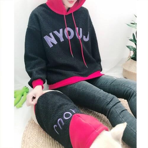 Autumn and winter dog clothes plus Plush Pet parent-child clothing Teddy Plush cat dog sweater