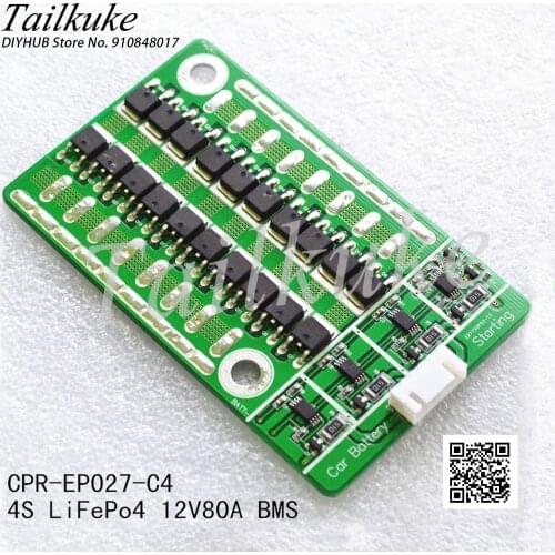 Car Start Pulse 800A 4 Series Lithium Iron Phosphate Battery Protection Board 4S12V80A BMS