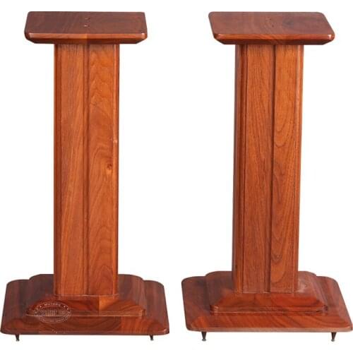 S-009 70-2024 Full Walnut Solid Wood Tripod Speaker Stand