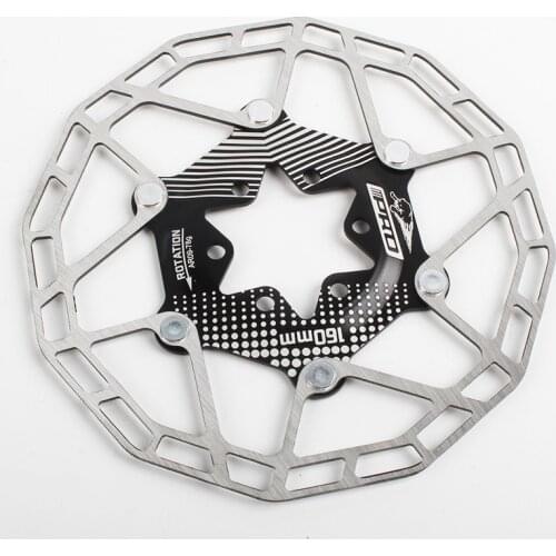 IIIPRO Bicycle Stainless Steel Ultralight Brake Rotor Floating Disc For MTB Bike 160mm 6 Bolts