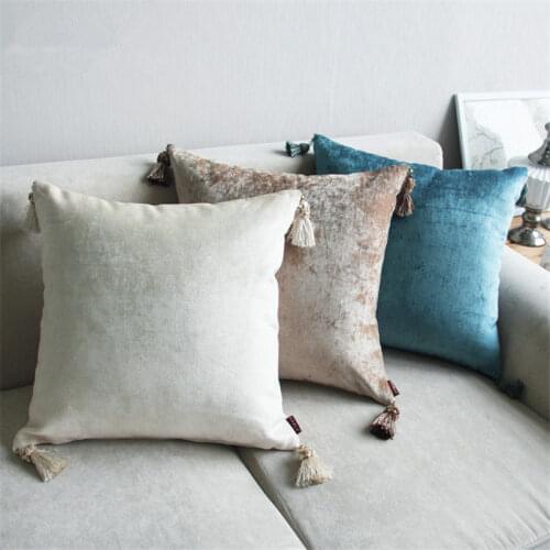 Luxury Cushion Cover Pillow Case Home Textiles supplies Pendant chenille pillow Lumbar Pillow Neck pillows chair seat