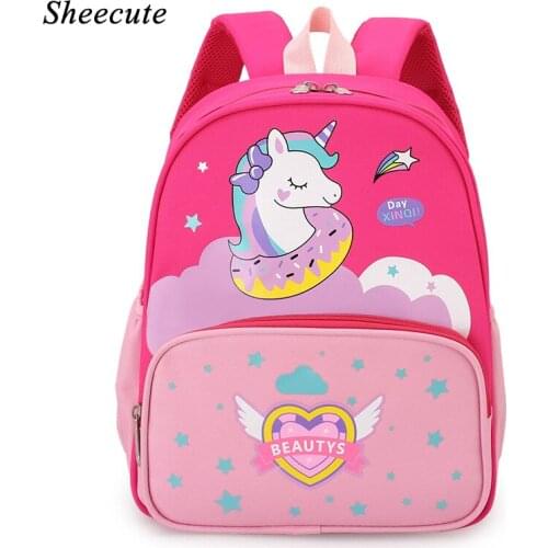 School Bags for Girls Kids Backpack Kindergarten Baby Boys and Girls Backpack Cute Cartoon Children Schoolbag Nylon Backpacks