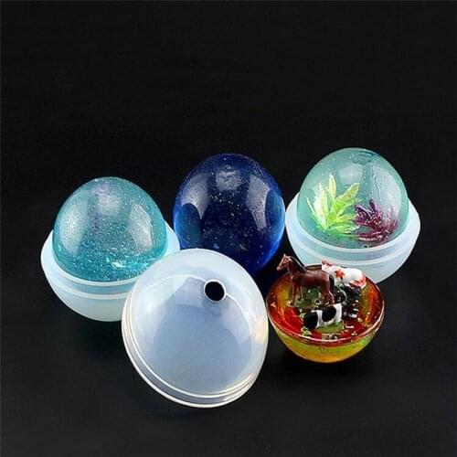 Ball Shaped Epoxy Silicone Mold DIY Jewelry Transparent Accessories Resin Decorative Fondant Cake Decoration Tool