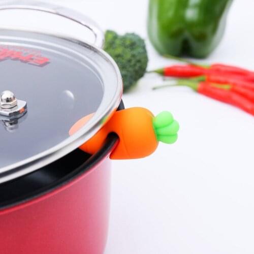 Wonderlife Silica Gel Clip Spill-proof Pot Clip Creative Raise The Pot Cover Heat Dissipation Porridge Spill-proof Pot Cover