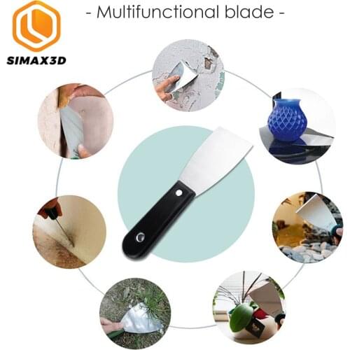 SIMAX3D 3D Printer Hot Bed Dedicated Blade Shovel Rubber Handle Blade Multi-Function Blade with Plastic Handle 3D Printer Tool