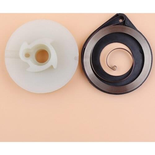 Starter Pulley Recoil Spring Kit Fit HUSQVARNA 51 55 Chainsaw Replacement Parts 505303735, 501763101
