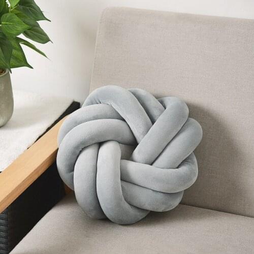 Creative Knotted Ball Cushion Throw Pillow Waist Back Cushion Home Sofa Bed Decor Dolls Toys For Kids Adult