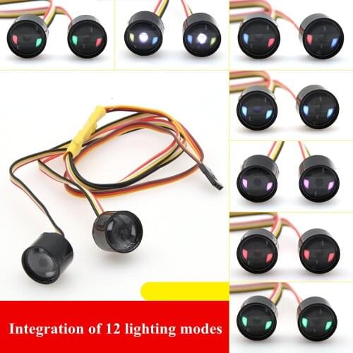 RC Radio control car 1/10 RC axial scx10 III TRX4 defender KM LED 20MM Headlight angel eyes light option upgrade parts