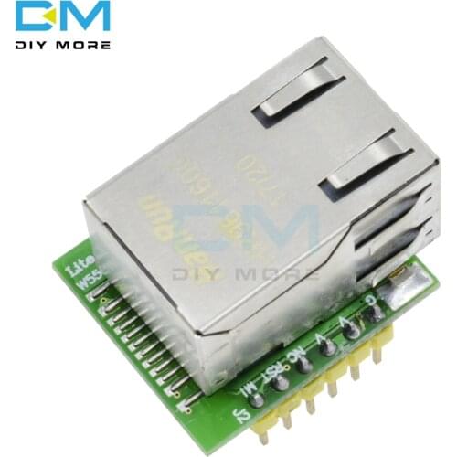 W5500 ENC28J60 USR-ES1 Chip New SPI to LAN/ Ethernet Converter TCP/IP Mod Module SPI Interface Green Board