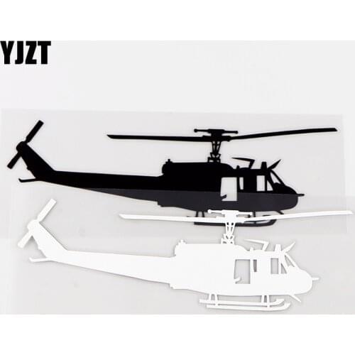 YJZT 15.8×5CM Personality Aircraft Car Sticker Dazzling Plane Vinyl Decals Cool Black / Silver 10A-0679