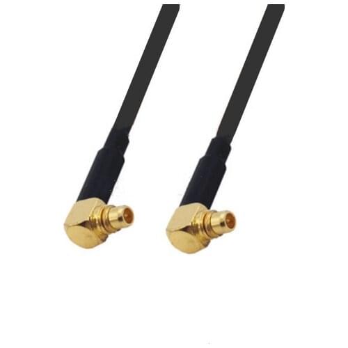 1pcs MMCX Male to MMCX Male Right Angle RF pigtail RG174 Jumper cable