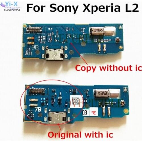 1pcs Original USB Port Charger Dock Plug Connector Charging Board Flex Cable For Sony Xperia L2