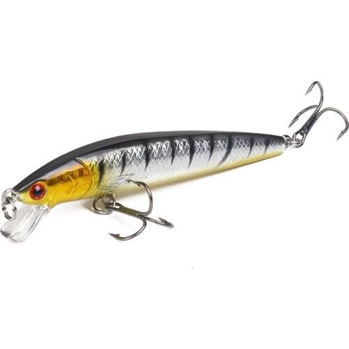 1Pc 95mm 7.1g Sinking Minnow Hard Bait Fishing Lures Mini Minnow With Treble Hook