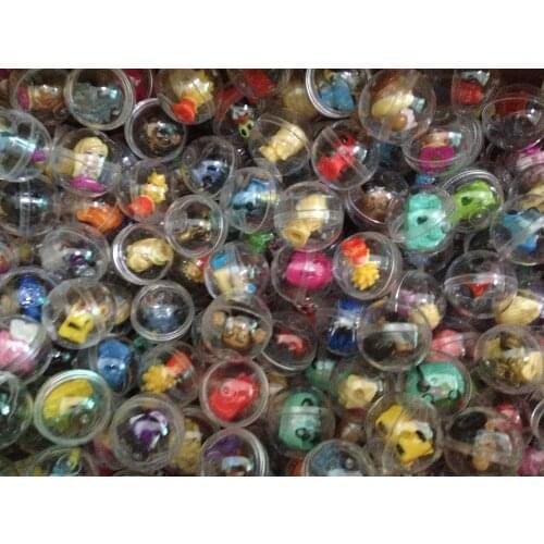 200pcs Good Quality 28mm Chinese Version Squinkies Capsule balls with soft rubber cartoon figure car Mini Capsule Toy For Kids
