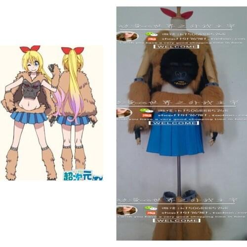 2016 Nisekoi Kirisaki Chitoge Cosplay Costume Onodera Kosaki Cosplay Dress Custom Made