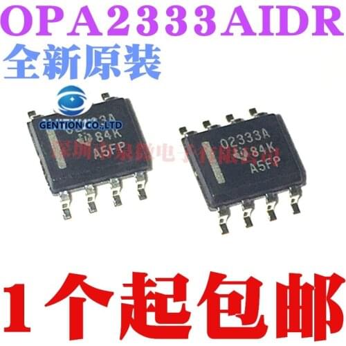5PCS OPA2333AIDR silk-screen O2333A SOP8 two-channel precise operational amplifier in stock 100% new and original