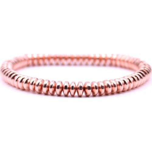 6MM Elasticity Simple Beads Mens Bracelets Fashion 4 Colors Handmade Spacer Bead Charms DIY Making Bracelet Jewelry 1PC SB160