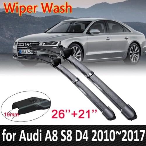 Car Wiper Blades for Audi A8 S8 D4 2010~2017 Front Windshield Windscreen Wipers Car Sticker Goods 2011 2012 2013 2014 2015 2016