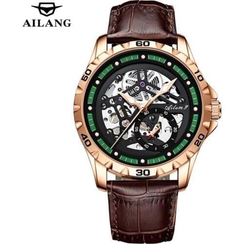 Rose Gold Mens Watches Top Brand Luxury Business Automatic Mechanical Watch Men Waterproof Sport Wrist Watches Relogio