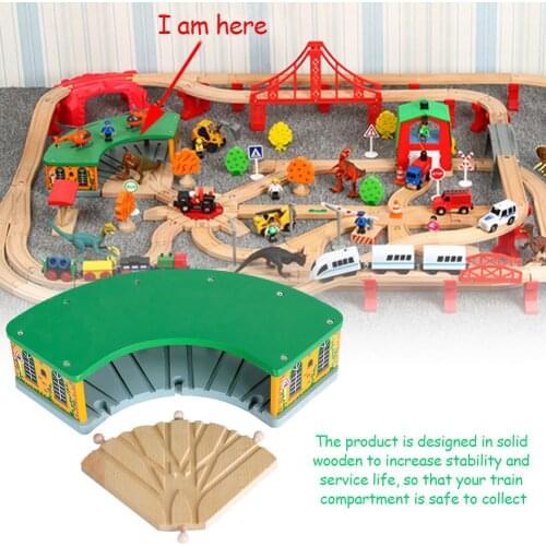 Wooden Track Parts Beech Wooden Railway Train Track TOY Accessories Fit Thomas Biro Wooden Tracks