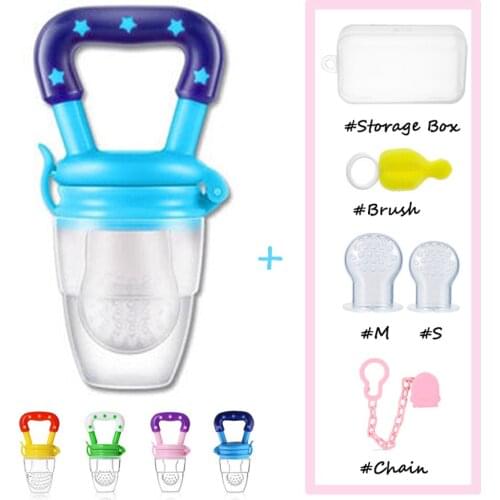 Baby pacifier fruit feeder holder Silicone Infant Nipple Soother Toddler Kids Pacifier Feeder For Fruits Food Grade BPA Free