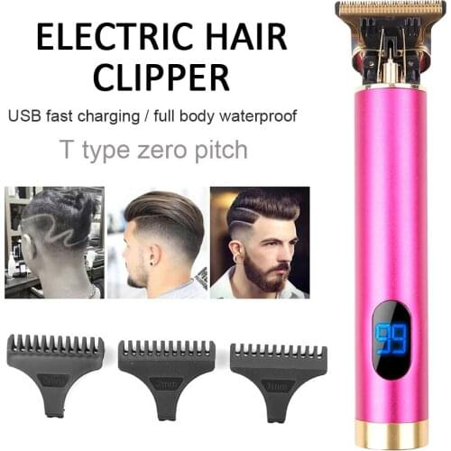 LCD Electric Hair Clipper Cordless Hair Trimmer Men Barber haircutter Machine Professional Salon Hair Styling Tool Dropship