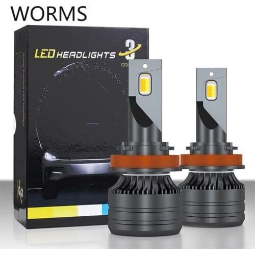 K9 three color temperature variable automobile LED headlamp high and low light high brightness headlamp H7 led lights for car