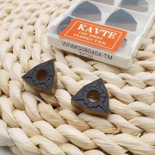 KAVTE WNMG080404-TM WNMG080408-TM HQ/CQ/R-S/L-S/PM/CM coating cutting blade cnc carbide inserts blade external turning tool