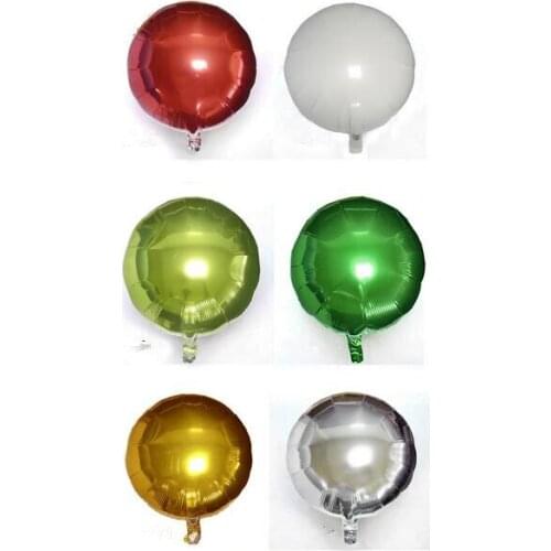 Hot 18 inch Foil Balloon Party Inflatable Balls Silver Wedding Decoration Happy Birthday Inflatable Toys Air Balloons