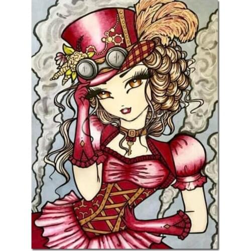 5D DIY Diamond Painting Kit Cartoon girl princess flower ghost Full Square Round embroidery mosaic Cross stitch Paint home decor