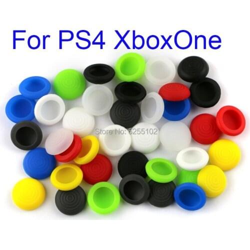 200pcs Thumb Grips For PS4 XBOXONE Playstation4 NS Switch Controller Joystick Cap Silicone Rubber for PS4 XboxOne non-slip cap
