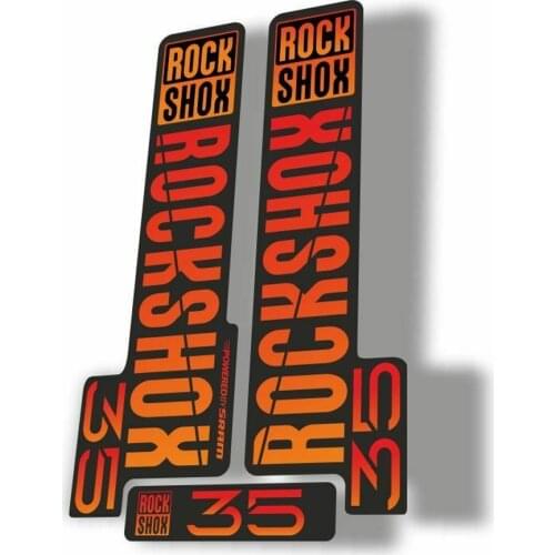 For Rock Shox 35 2018 Fork Decal Mountain Bike Cycling Sticker Adhesive Flames