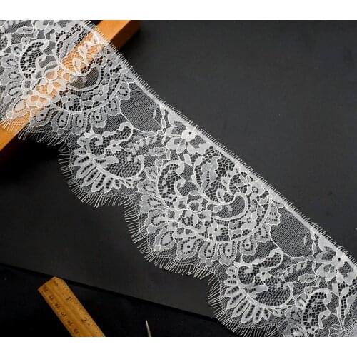 Non-elastic eyelashes lace accessories skirt mustache lace material 12cm wide sexy underwear lace fabric