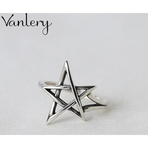 New Gothic Men Star David Rings For Women Jewelry Birthday Gift Romantic Wedding Engagement Drop Shipping 2021