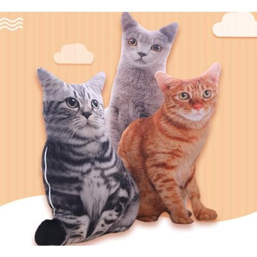50CM cotton cat pillow Toy plush simulation cat Cartoon toy cushion