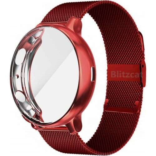 Strap For Samsung Galaxy Watch Active 2 40mm 44mm Band With Protector TPU Case Screen Watch 3 41mm 45mm Bracelet Accessories