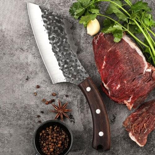 Hand-forged small kitchen knife Stainless steel meat cleaver Slicing knife Kitchen cooking knife Boning knife