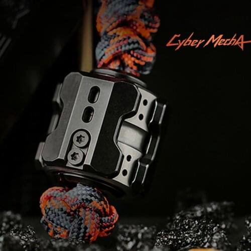 Muyi Tide Product Sonic Mecha EDC Knife Pendant Fingertip Spinner Titanium Alloy DIY Umbrella Rope Bead Mens Gyro Jewelry