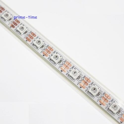 4m/5m WS2812B Smart led pixel strip, Addressable induvidual Full Color, 60led/m waterproof in tube IP67 DC5V free shipping